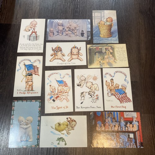 Vintage kewpie postcards - lot,