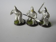A28 WARHAMMER  LOTR / MIDDLE EARTH - ROHAN ROYAL GUARD FOOT  X 3 METAL