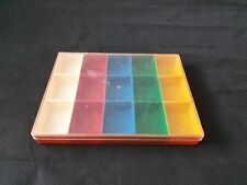 MCM Multicoloured 15 Compartments Organiser Storage Tray Box Crafts Sewing Lego