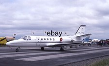 35mm Aircraft Slide - Cessna 550 Citation Plane VP-CTF