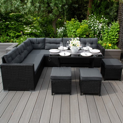 Rattan corner furniture set - corner,