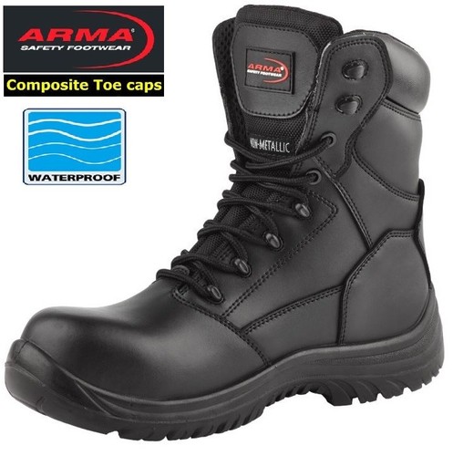 Mens leather waterproof police - waterproof,