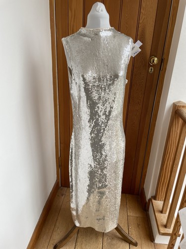Zara long sequin silver - zara, midi