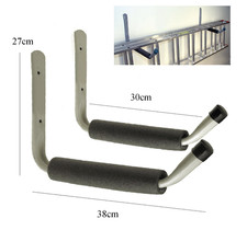 2 x Giant Heavy Duty Padded Storage Hook 370mm Wall Mounted Ladder Bike etc