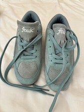 Ladies Blue FCUK Suede Trainers - Size 5.  Never Been Worn.