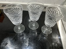 Waterford Crystal Alana Pattern  Water/Red Wine Goblet  Set Of Three