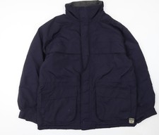 BHS Mens Blue Nylon Parka
