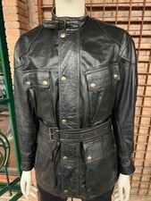 BELSTAFF Leather Trialmaster PANTHER Jacket Black Malenotti Era  L/XL