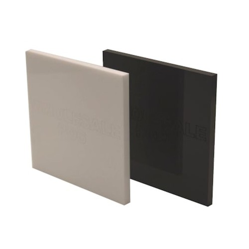 White black plastic acrylic - white,