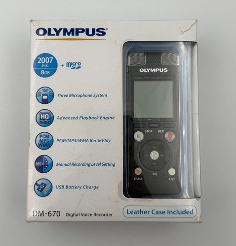 Olympus 670 digital - dm-670, voice