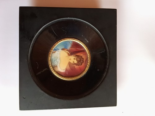 Antique miniature portrait - miniature,