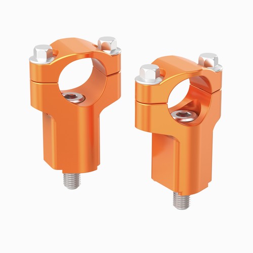 Cnc handlebar bar risers 52mm - handlebar,