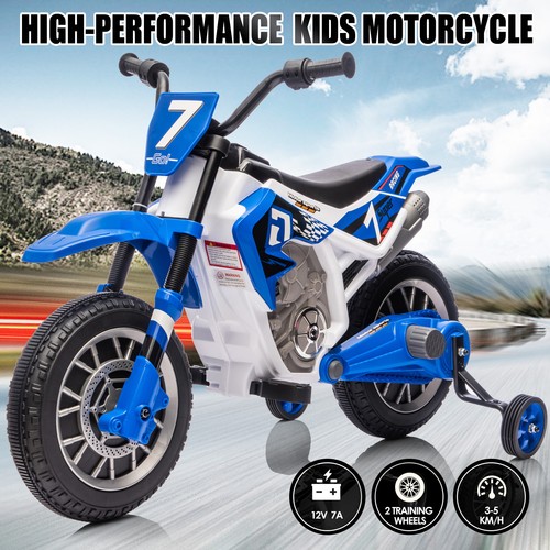 Blue 12v electric kids - kids, ride