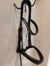 Albion KB Competition Snaffle Bridle with Crank Noseband & EB Clincher Browband