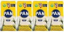 Harina PAN Pre-Cooked White Maize Meal - 1kg (Pack of 4)