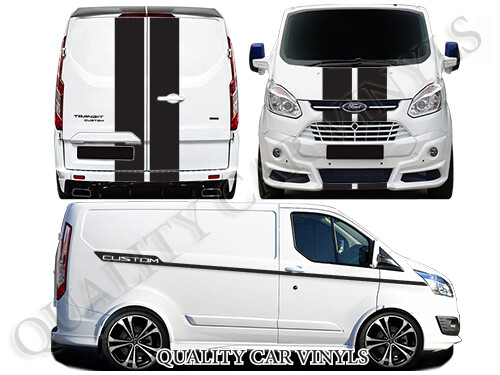 Transit custom racing stripes