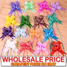 100pc Pull Bows 30mm Large Small Gift Wrap Florist Ribbon Wedding Car Decoration