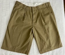 Cotton Traders Mens Shorts 36 Brown (Khaki ish) Zip Cotton Comfort Outdoor