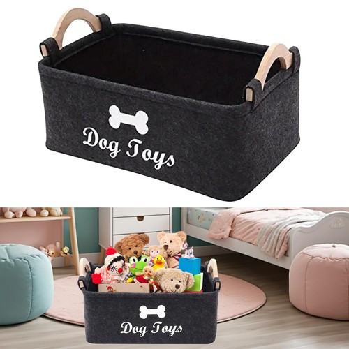 Wooden handle felt storage - wooden,