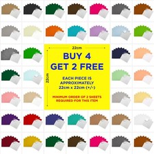 Sticky Back Felt Sheets - 22x22cm - Build Your Own 6 Pack