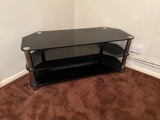 Glass corner tv unit cabinet