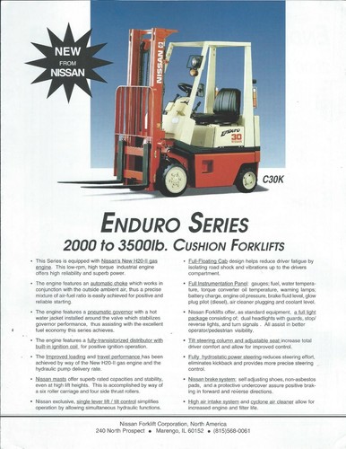 Fork lift truck brochure - fork,