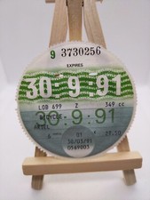 Ariel Motorbike LVLO 1991 Original Old Road Viechle Car Cars Tax Disc Rare 