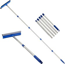 Window Squeegee Cleaner Glass Cleaning Tool Extendable Pole 72" Telescopic