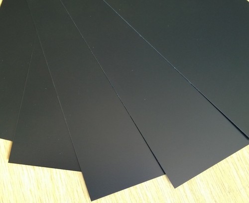 Aluminium black anodised sheet - black,