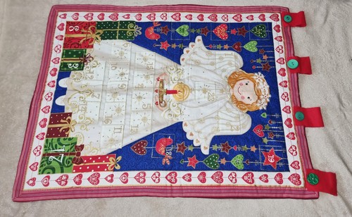 Quilted fabric christmas angel - fabric,