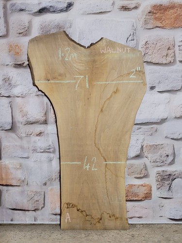 English walnut live edge - english, slab