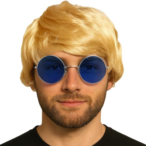 Mens blonde boyband wig - mens,