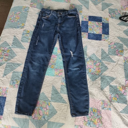 Denim 365 blue ripped straight - ripped,