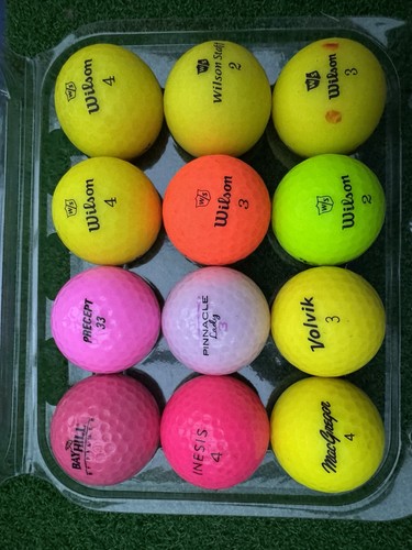 Mixed colour golf - colour, balls