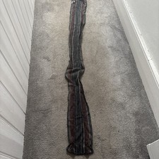 Slim Traidcraft Alpaca Wool Scarf - 6ft Long - Striped