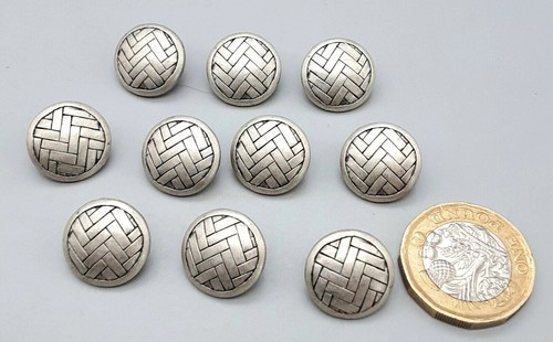 Vintage pewter tone - pewter-tone, round