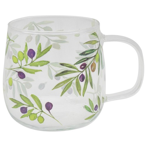 Glass mug olive grove tea - mug,