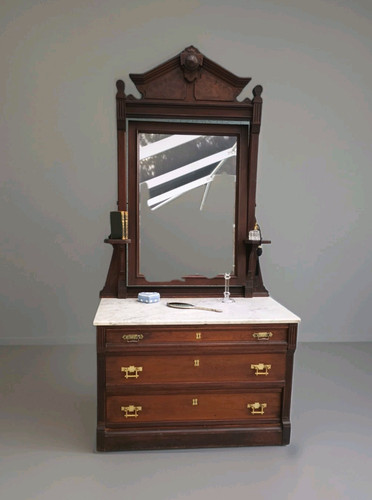 Antique 1878 eastlake dresser - antique,