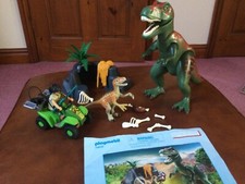 Playmobil 70632 Dinosaur T-Rex Attack 9434 Raptor & Quad Bike COMPLETE VGC