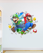Mario and Luigi Wall Art