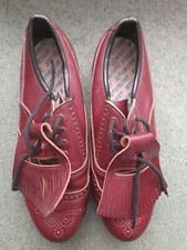 Stuburt Aquatex Mens UK11 Red lace up Studded Golf Shoes