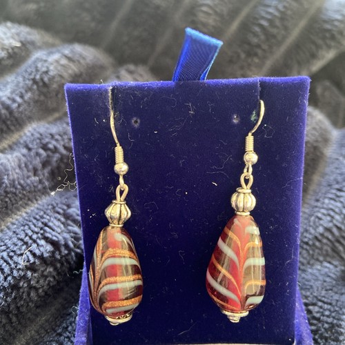 Murano glass earrings silver - glass,