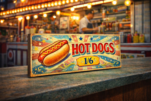 Hot dogs sign - sign, classic