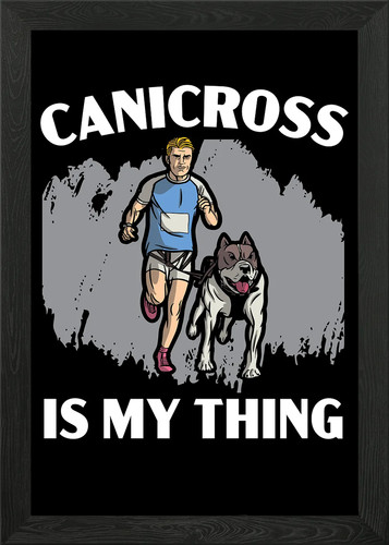 Canicross thing framed - is,