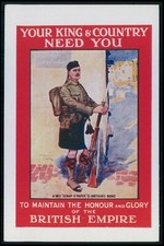 original 1918 poster postcard