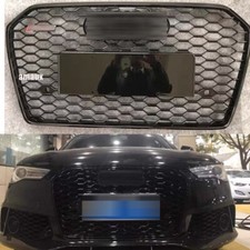 For Audi A6 S-line 2016-2018 RS6 Style Front Bumper Grille Honeycomb Mesh Grill