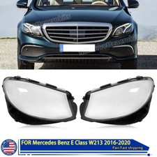 Pair Clear Headlight Cover