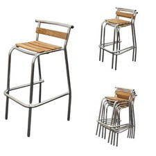 Ash Aluminium Stacking Stool