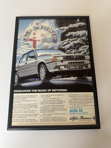 Framed 1984 alfa romeo - framed, 33