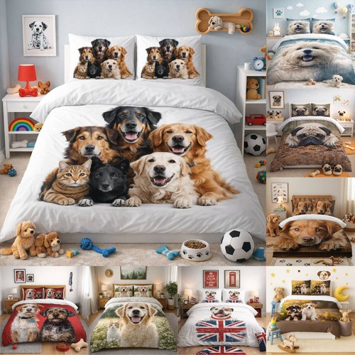 Dogs duvet cover set - duvet,